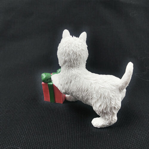 JJM West Highland White Terrier caja de perro mascota coleccionista Animal PVC modelo educativo juguete para niños adultos niños