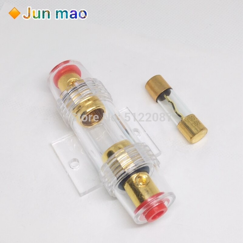 1 Set 30A 40A 50A 60A 70A 80A 100A Agu 10*38 Mm Zekering & Houder Car Audio Refit zekeringhouder Auto Stereo Audio Stroomonderbreker Inline
