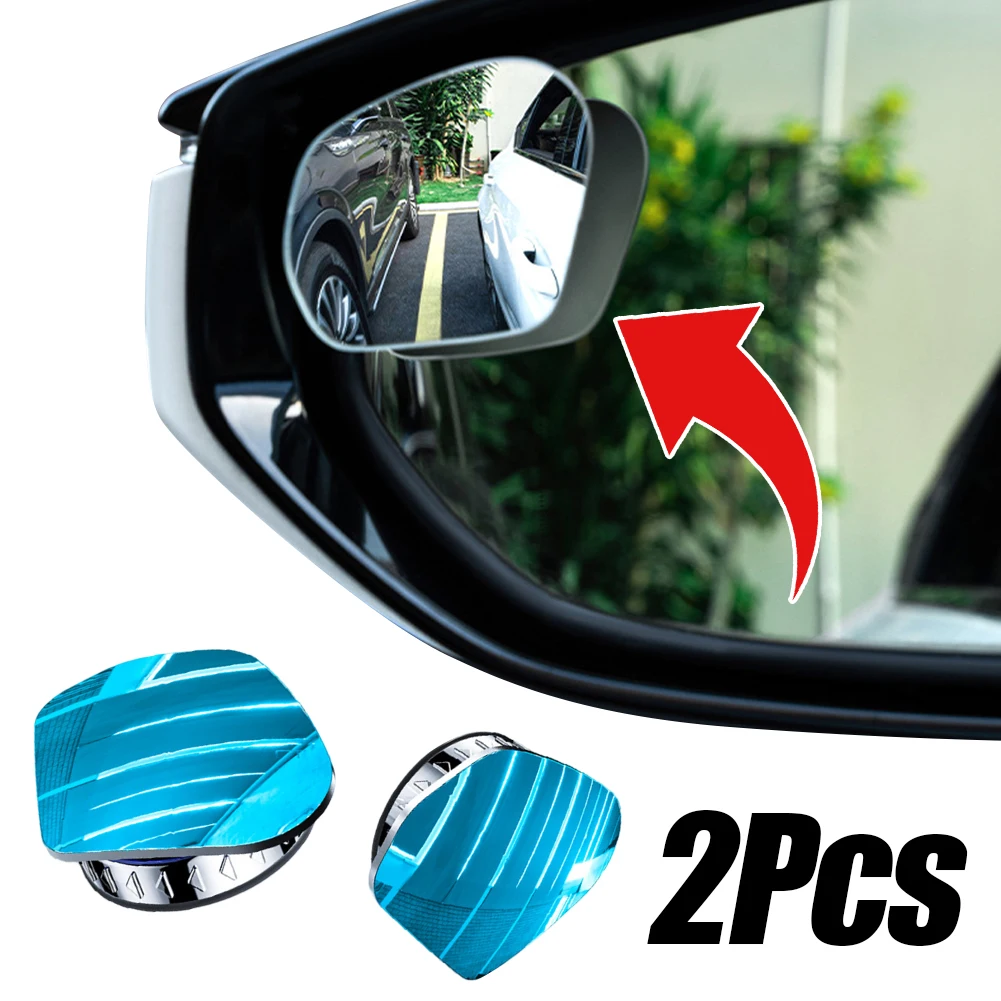 Auto Dodehoekspiegel Achteruitkijkspiegel Groothoek 360 Graden Verstelbare Kleine Ronde Spiegel Auto Reverse Extra Achteruitkijkspiegel Bolle Spiegel