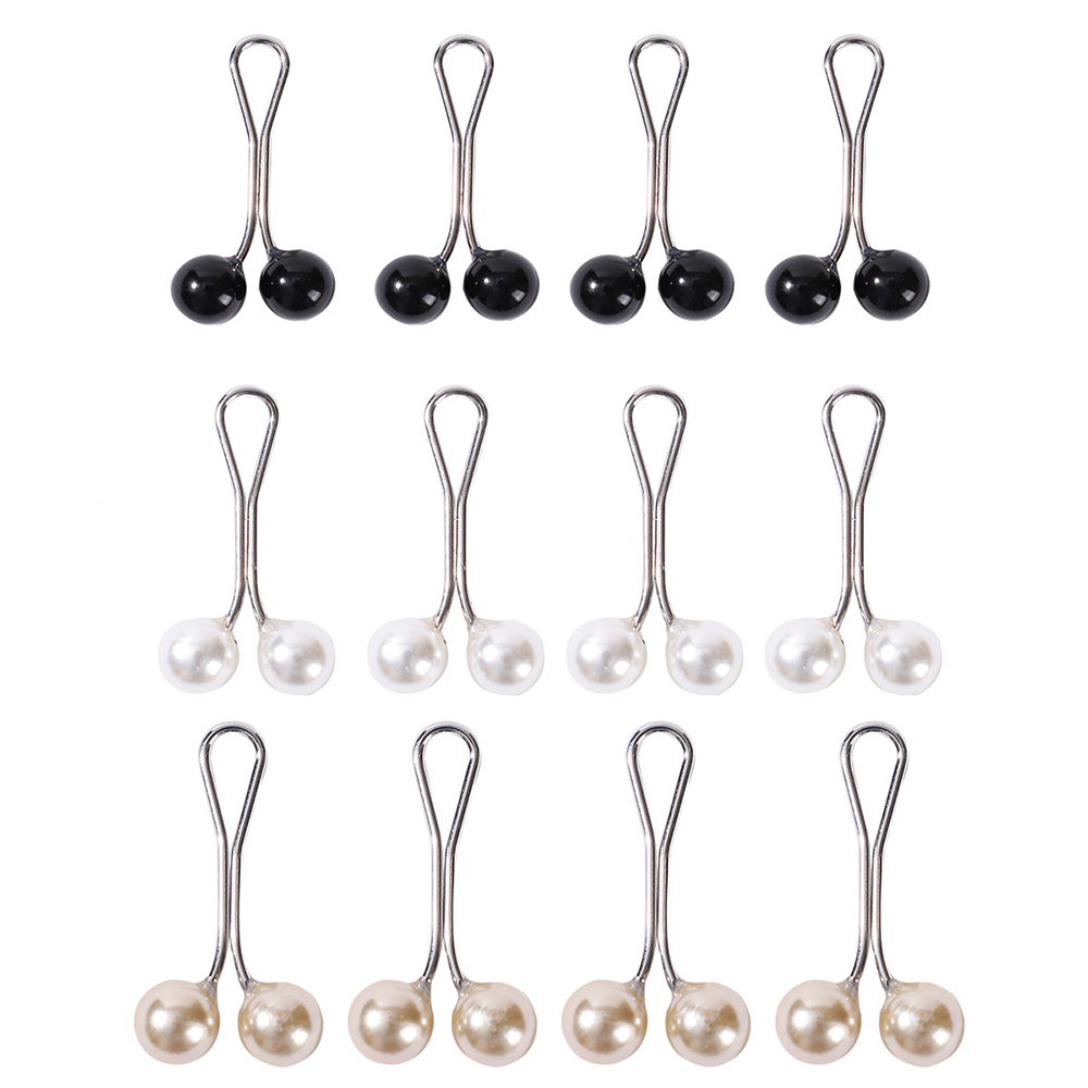 12 pièces/lot goutte perles broches femmes musulmanes châle écharpe Clips dame foulards Hijab pour femmes perle broche broche multicolore Hijab Clips: Plaqué de cuivre antique