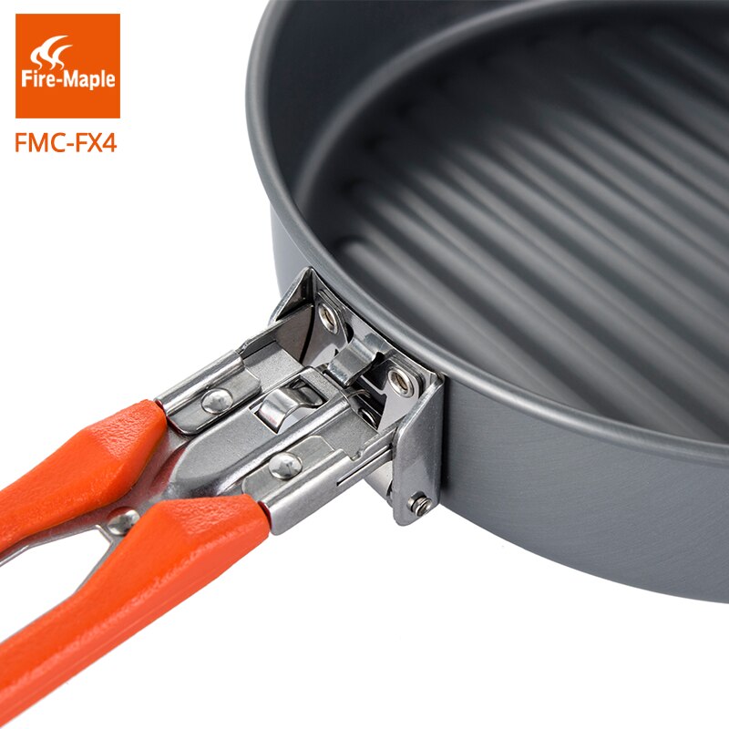 Fire Maple Feest Vesta Pan Outdoor Camping Wandelen Pinic Draagbare Harde Aluminium Koekenpan Opvouwbare Handvat FMC-FX4
