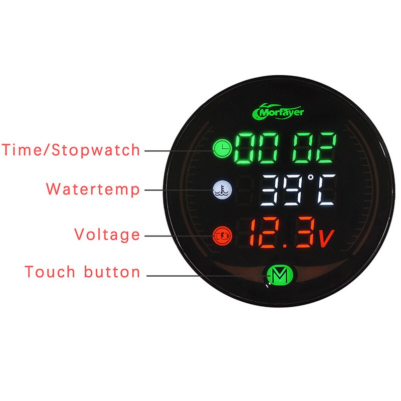 KOSO motocykl termometr robić wody erature licznik długości godzin dla NMAX XMAX 125 250 300 XJ6 CB650F AEROX termometr robić wody adapter godziny silnika