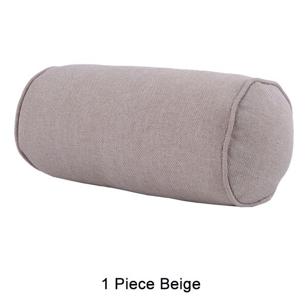 1 pc auton tyyny pellava sylinterimäinen niskatuki auton pitkän matkan tuki niskatuen suoja kaulanikama auto tyyny: Beige