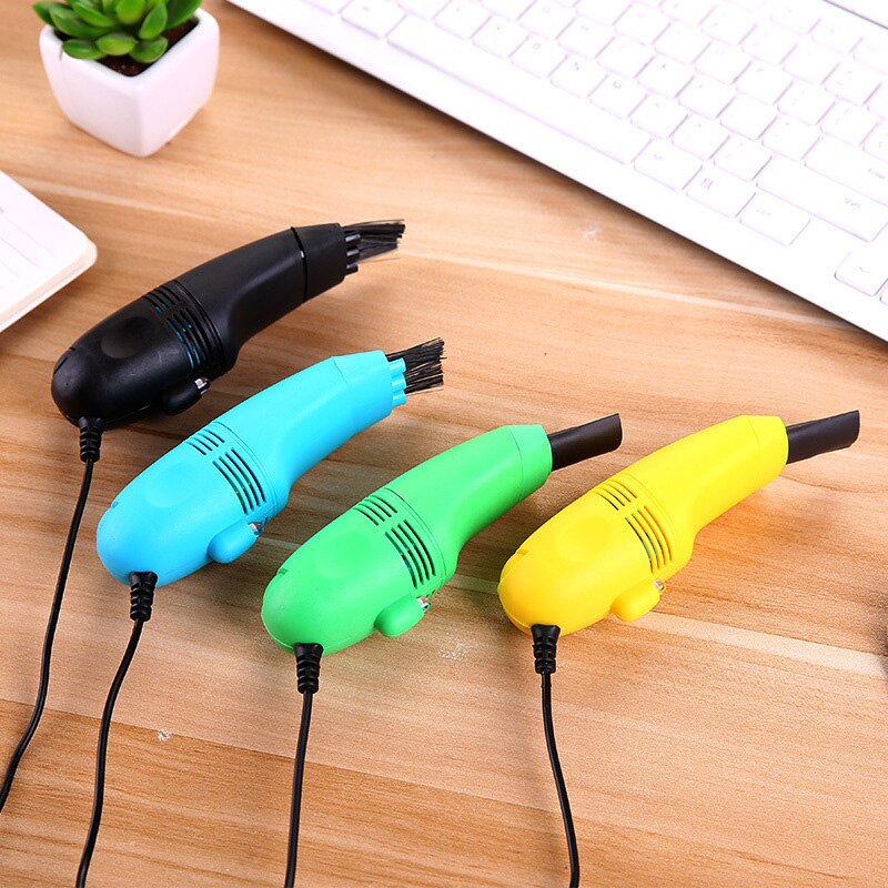 USB Mini Computer Keyboard Vacuum Cleaner Dust Cleaning Kit Handheld Keyboard Brush Device For PC Laptop Portable I88