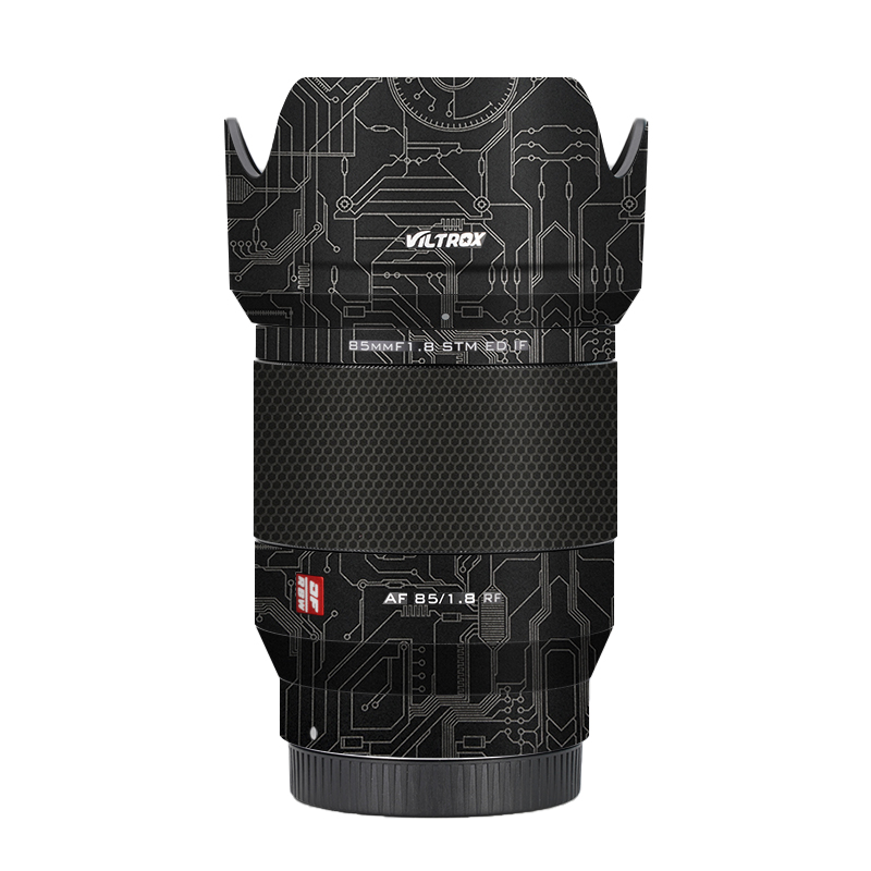 Viltrox AF85F1.8 RF naklejka na obiektyw Viltrox AF 85mm F1.8 RF mocowanie obiektywu skórka kalkomania Premium okłady obudowy ochronna folia: Fantasy Silver