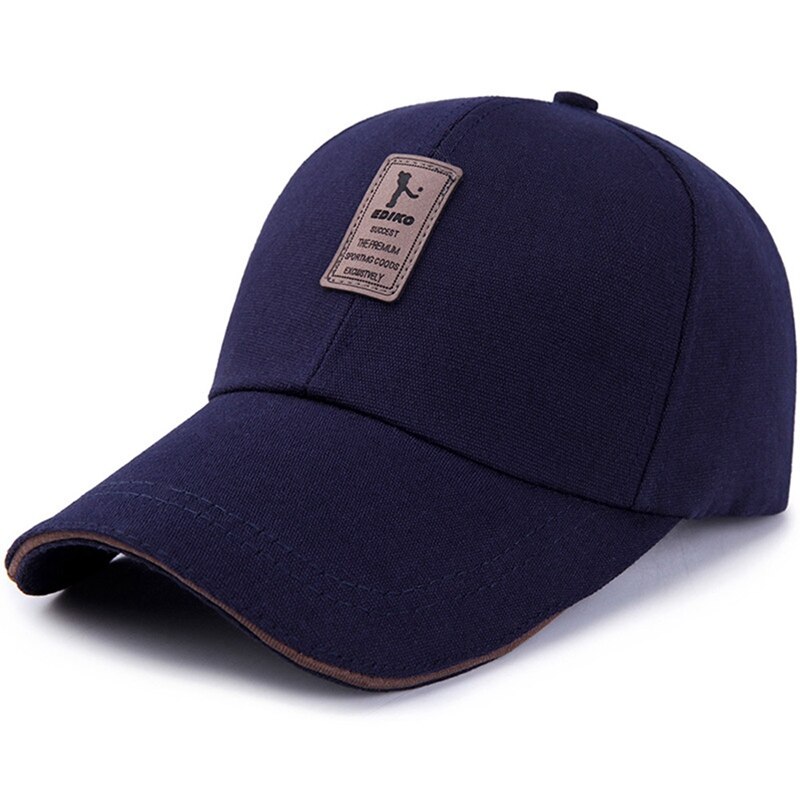 Lente Eenvoudige Verlengd Dakrand Baseball Cap Mannen Zonnebrandcrème Zonnescherm Leisure Zonnehoed Zomer Golf Hoed: NV