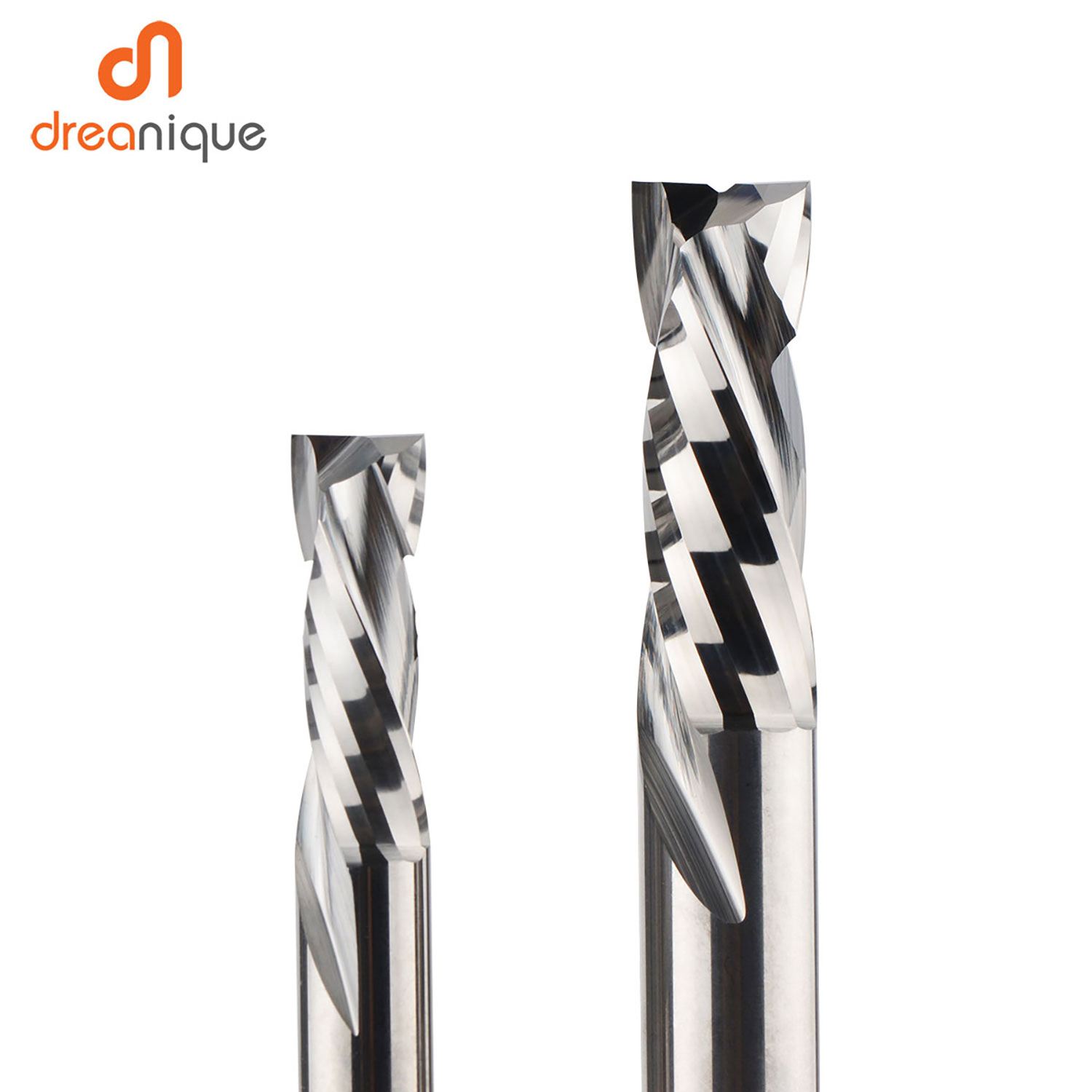 Fresa de compresión para carpintería, corte hacia arriba y hacia abajo, dos flautas, herramienta de fresado de carburo en espiral, enrutador, brocas de corte de fresa de madera