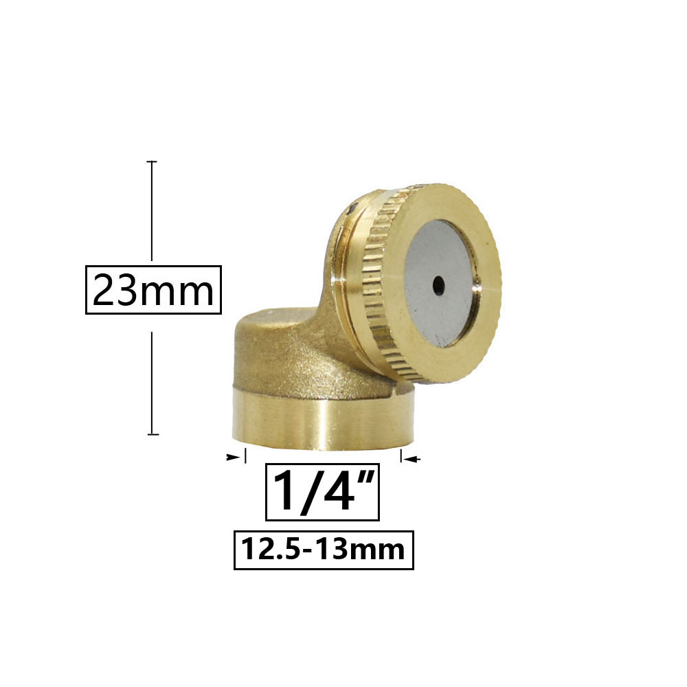 Bauernhof Garten Kupfer Sprühdüse 1/2/3/4 Düsenkopf Landwirtschaft Gewächshaus Pestizid Nebel Sprühsprinkler 1/4 1/2" Gewinde: Weiß