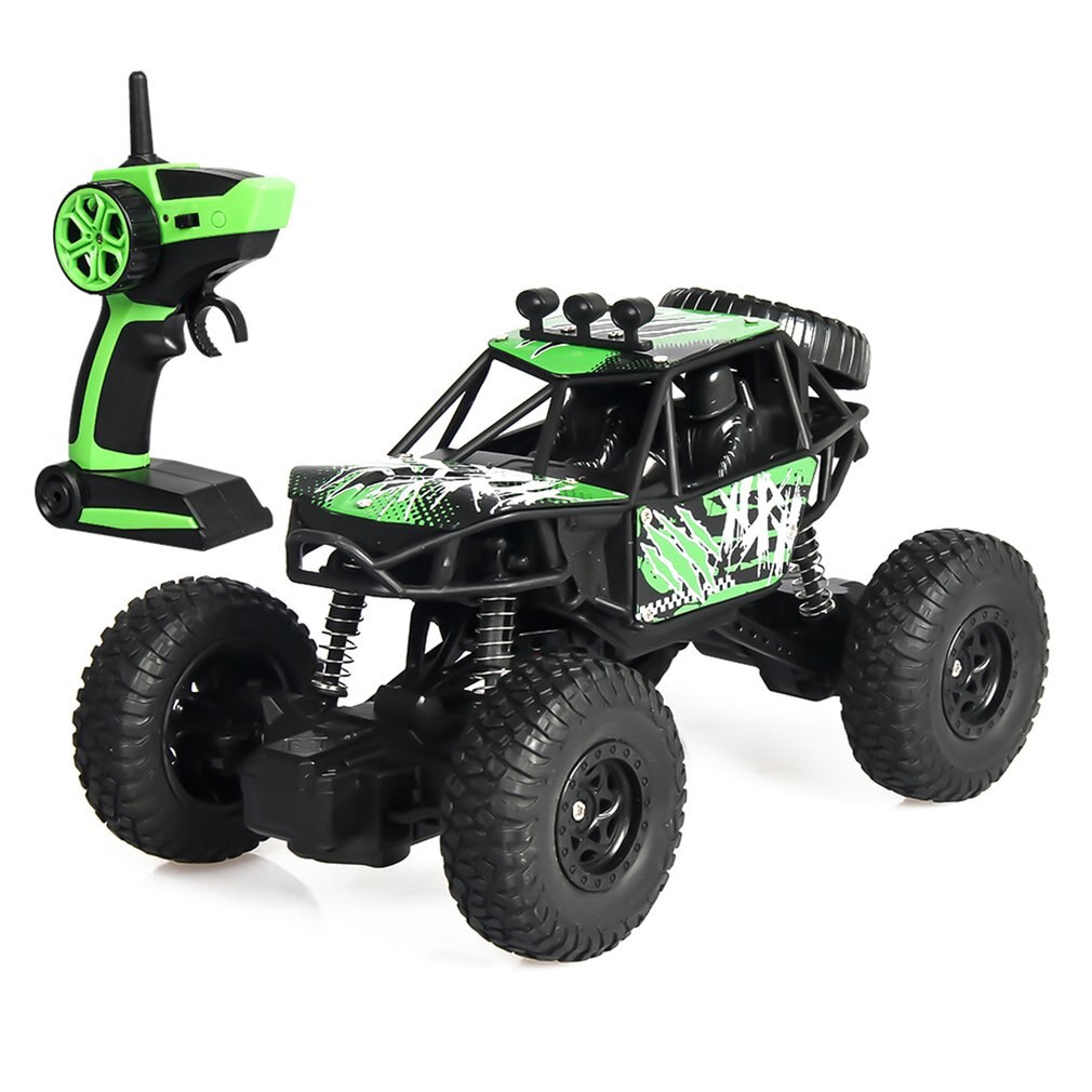 S-003 1/22 Scale 2.4Ghz 4WD High Speed RC Crawler Climber Buggy Off-Road Rock RC Remote Control Car Model RTR with Waterproof: green