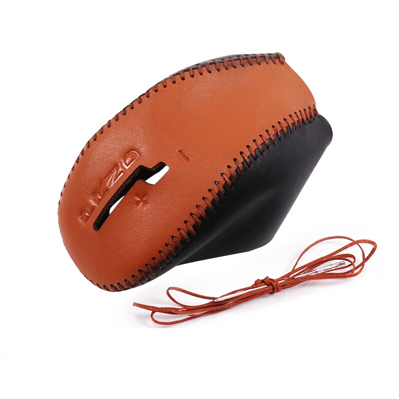 Auto-accessoires 1 st. voor volvo  xc60 s60l v40 v60 s80l s60 lederen versnellingspookkop, opberghoes voor versnellingspook: Oranje
