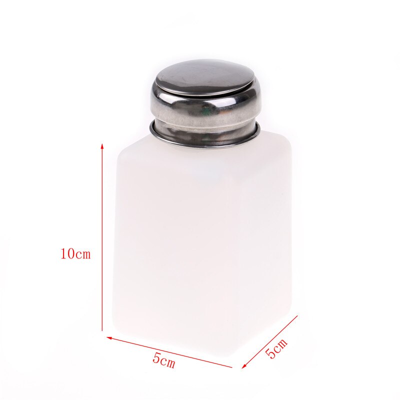 1Pc Nail Polish Remover Cleanser Dispenser Empty Acetone Pump Bottle Container