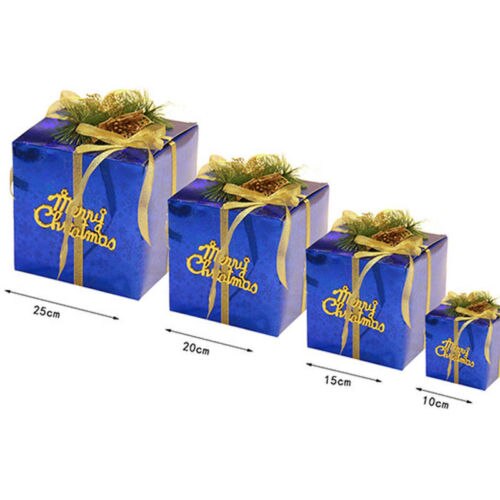 Christmas Eve Box Large Xmas Wrapping Boxes Red Ribbon Lids