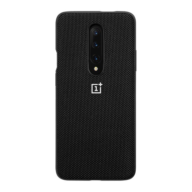 100% Originale Oneplus 7 pro Caso Oneplus 7 Copertura Della Cassa Del silicone rosso ufficiale Magazzino Arenaria nero Kevlar Karbon