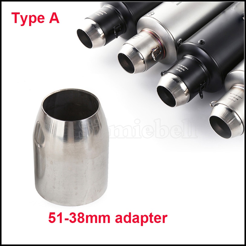 Yleinen moottoripyörän pakoputki 51-60mm 36-51mm hitsauspää keskiliitossovitin 60-51mm 51-38mm supistusliitin putki