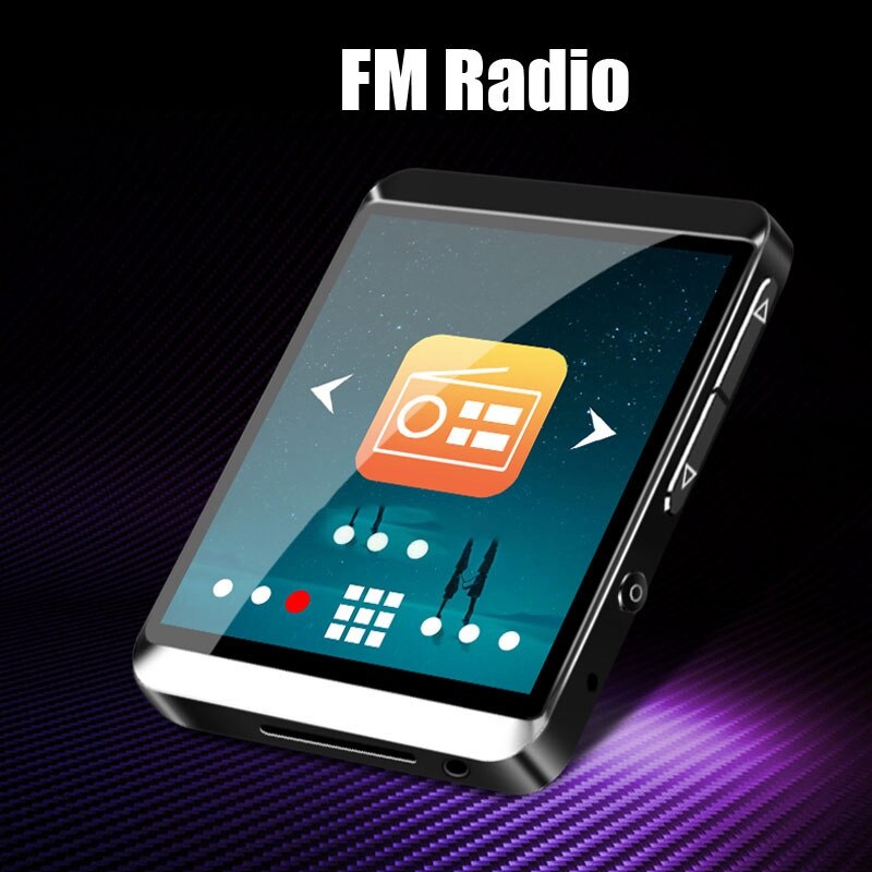 RUIZU M5 Bluetooth MP3 Player 8GB Full Press Screen Mini Clip Music Player With FM,Recording,E-Book