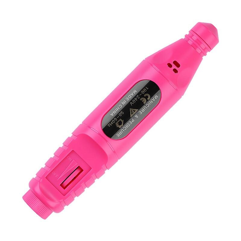 Taladro eléctrico para uñas, máquina de manicura con cabezal de pulido, pulidor de uñas portátil, Mini bolígrafo eléctrico, pulidor de uñas, pulido de uñas: USB