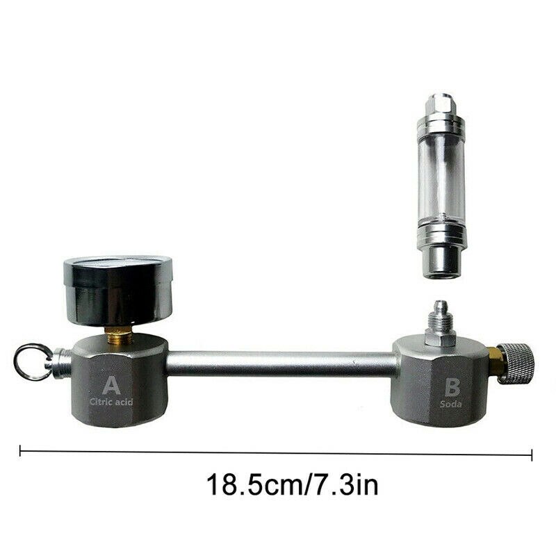 High Strength Silver CO2 Generator for Plants Aquarium CO2 DIY System Kit Pressurized w/ Bubble Counter CO2 Equipment