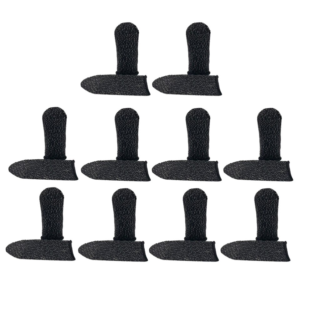 10 stück praktische fingerlinge, atmungsaktive bildschirm-touchscreen-fingerabdeckung, elastische fingerlinge, schweißabweisend, daumen- und fingerschutz