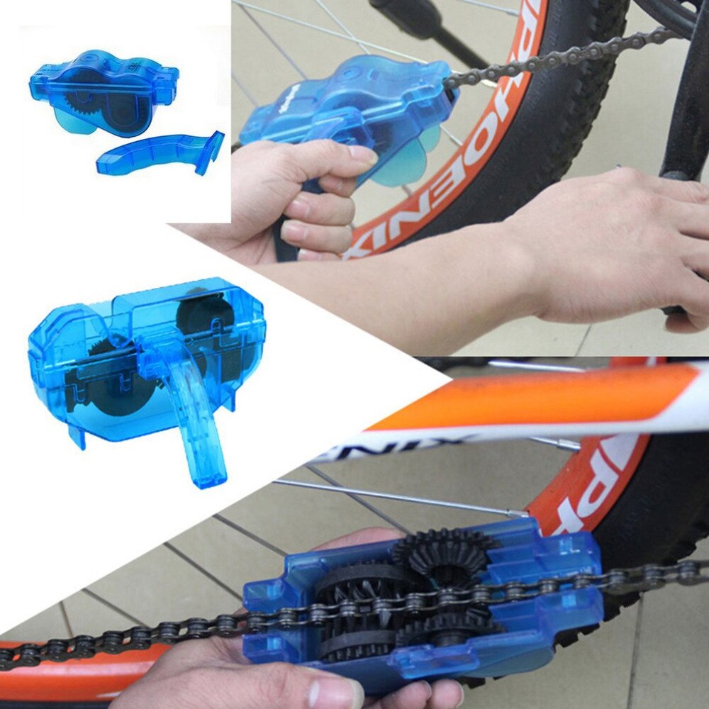 Limpiador portátil de cadena de bicicleta, herramienta de lavado, Kit de limpieza para ciclismo de montaña, accesorios para bicicleta