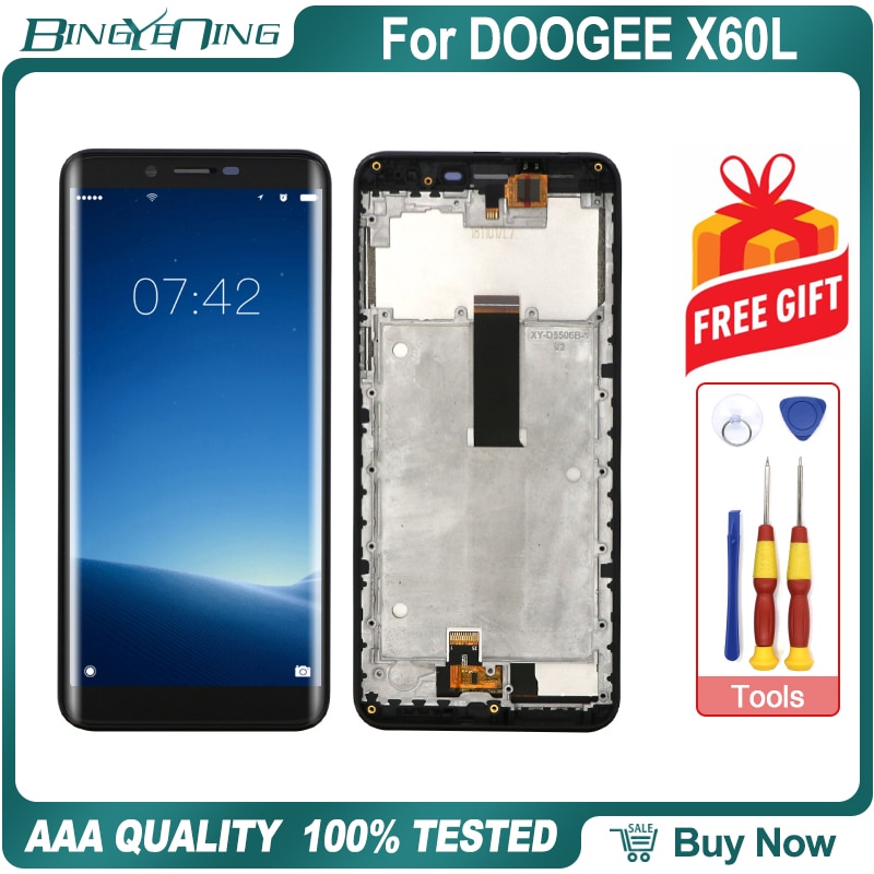 100% Original For DOOGEE X30/X60/X60L/X70/X95 Screen Assembly + Frame Repair Replacement Accessories
