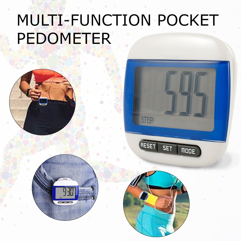 Walking Step Counter Old Men 3D Pedometer Multi-functional Movement Calories Counting LCD Display Fitness Equipments