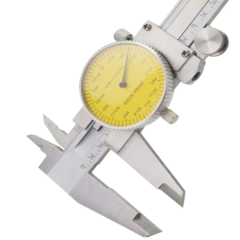 Skive rustfritt stål metall vernier caliper skive caliper 0.02mm støtsikker 150 mm caliper mikrometer gauge måling mikrometer