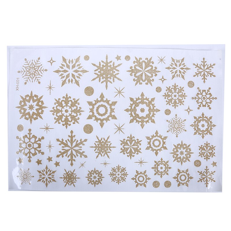 Muurstickers sneeuwvlokken, raamstickers, decoratieve muurstickers, babykamer, doe-het-zelf muurschildering voor kerstmis: Goud