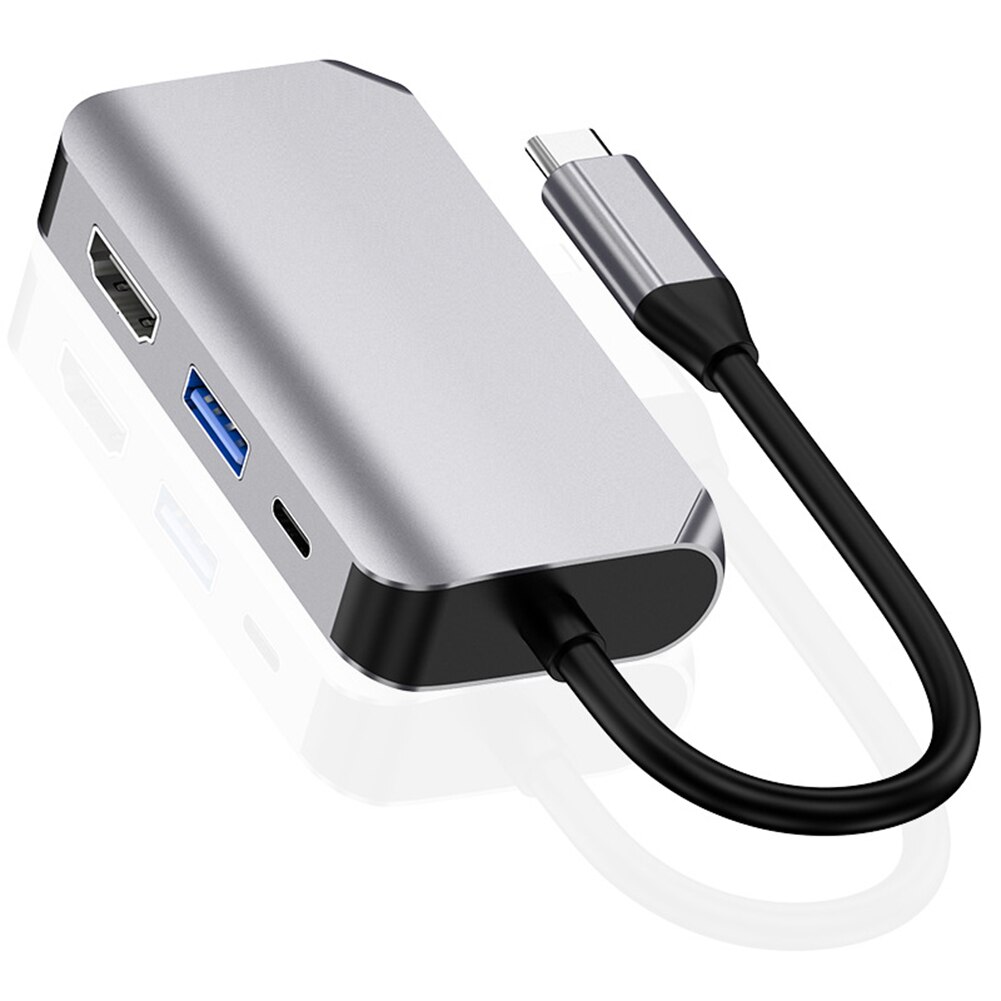 Notebook Smartphone Expansion Converter USB Type C Hub to USB 3.0 60W PD Power Delivey VGA 4K HDMI-compatible Adapter for PC