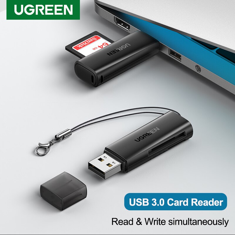 Ugreen 2 In 1 Usb Kaartlezer Usb Naar Sd Micro Sd Tf Kaartlezer Voor Computer Laptop Accessoires Smart kaartlezer Sd Kaartlezer