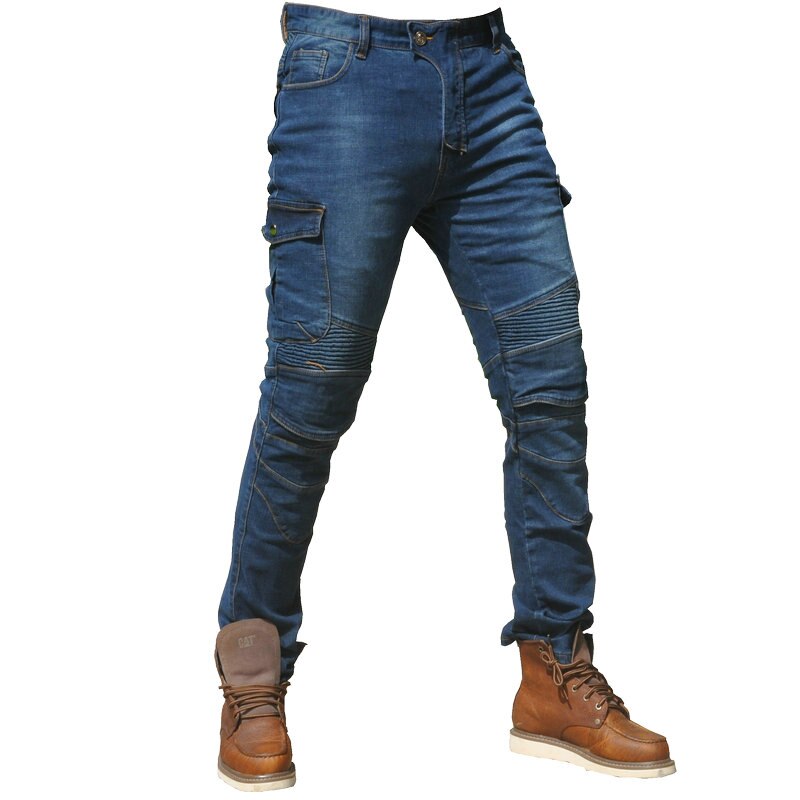 Motorcykel jeans pantalones motocicleta hombre featherbed jeans standardversion biltur byxor byxor motorcyklar män