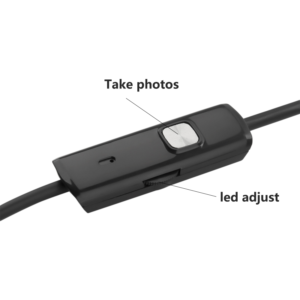 Caméra d'inspection pour téléphone Android, 7MM, 1M, 2M, 5M, Endoscope, tuyau d'inspection, étanchéité IP68, HD 480P, micro USB, serpent