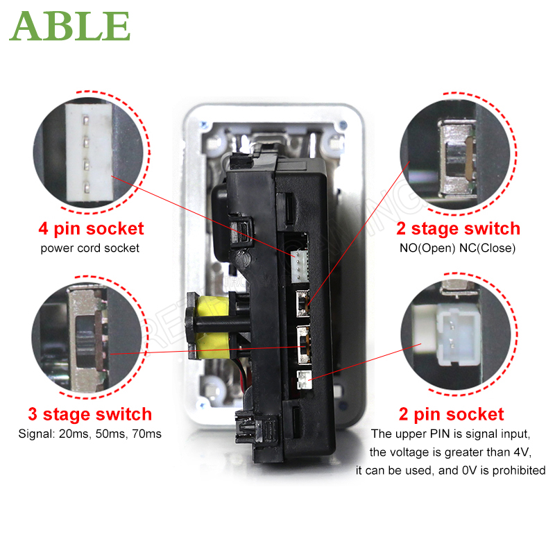 Multi-møntacceptorer jy -633 led-lys arkadespilautomat programmerbar til solt-maskine arkadeskab