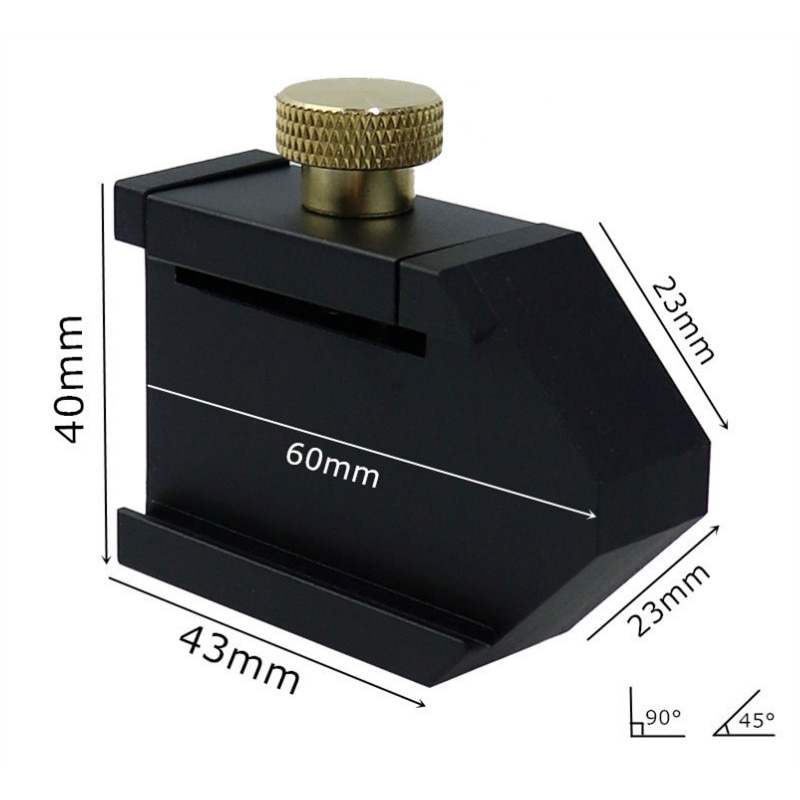 Steel Ruler Positioning Block Stop Block Woodworking Line Locator DIY Measuring Tool Fixed Steel Ruler w/ 300mm Carpentry Tools