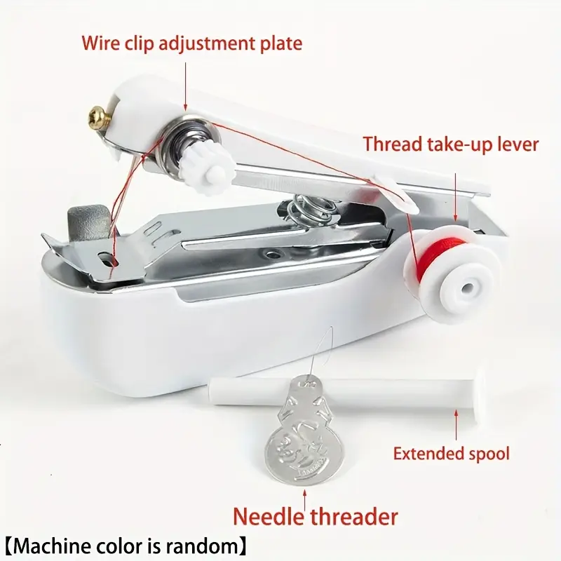 Portable handheld sewing machine set, household handheld simple manual sewing, small tailor machine