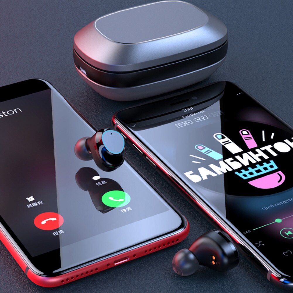 Bluetooth ørepropper  g16 tws led digital skjerm bluetooth sports ørepropper øretelefoner stereo headset bluetooth ørepropper