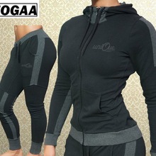 ZOGAA Vrouwen Outfits 2 Delige Set Hooded Sweatshirts Met Broek Solid Slim Casual Zweet Pak Bijpassende Sets voor Vrouwen Trainingspak