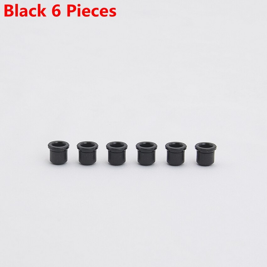 Embouts de cordes en laiton/acier inoxydable, 8MM, pour guitare électrique JP (original): Black 6 Pieces