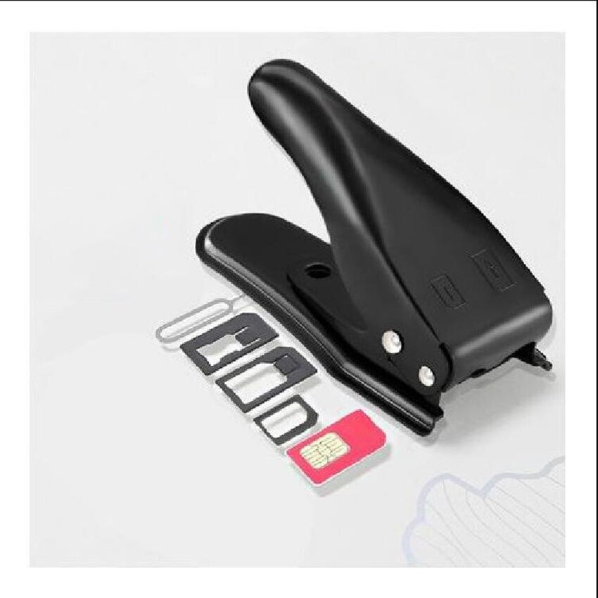 1Pcs Multifunctionele 2 In 1 Nano Micro Simkaart Cutter Punch Voor Smart Phone Card Cutter Draagbare mobiele Telefoon Accessoires