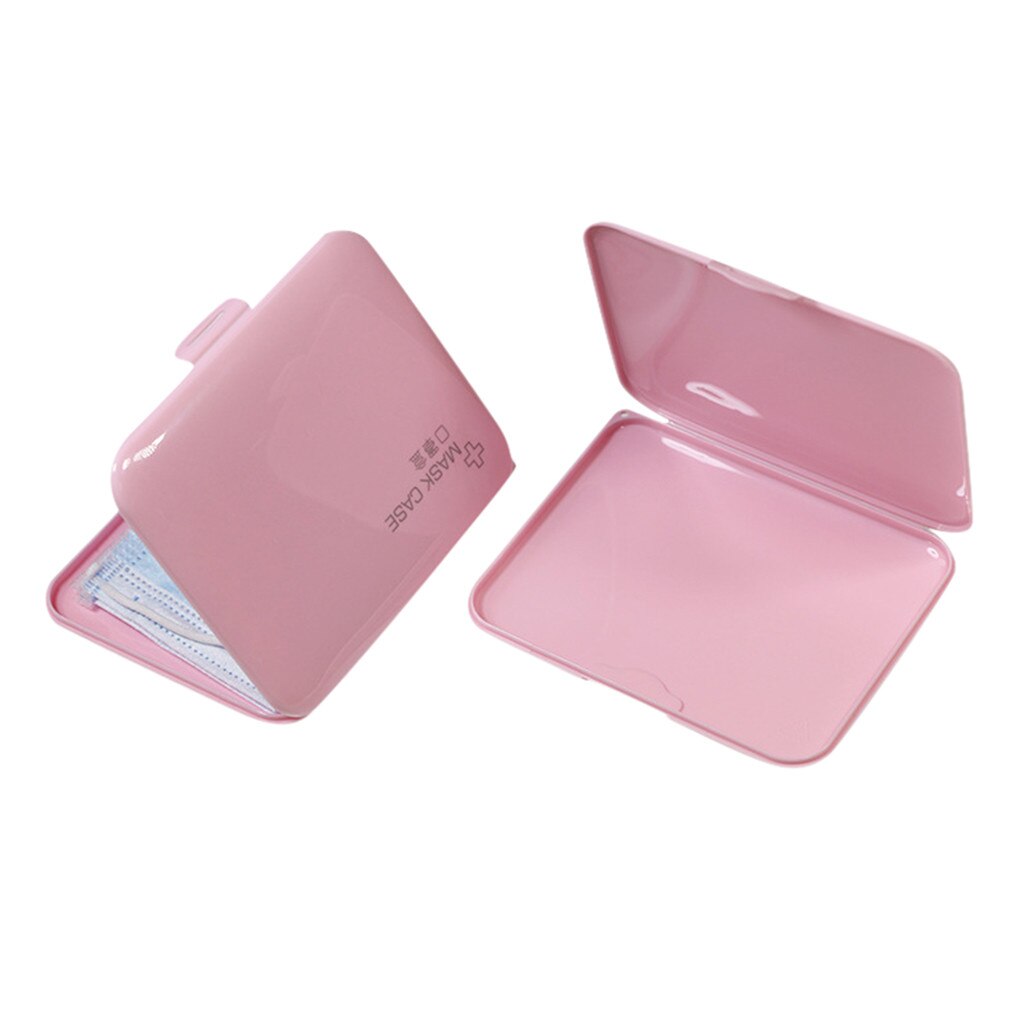 Disposable Mask Storage Box PP Silver Ion Disinfection Portable Mask Holder Organizer Face Masks Container Dustproof Mask Case