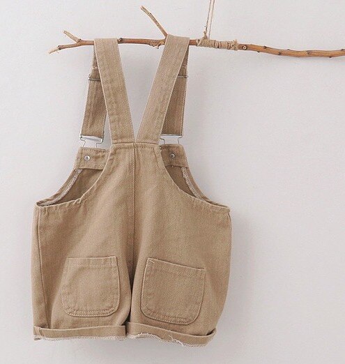 1-5 Jaar Jeans Toevallige Katoenen Peuter Jongens En Grils Terug Riem Broek Kinderen Effen Kleur overalls Broek