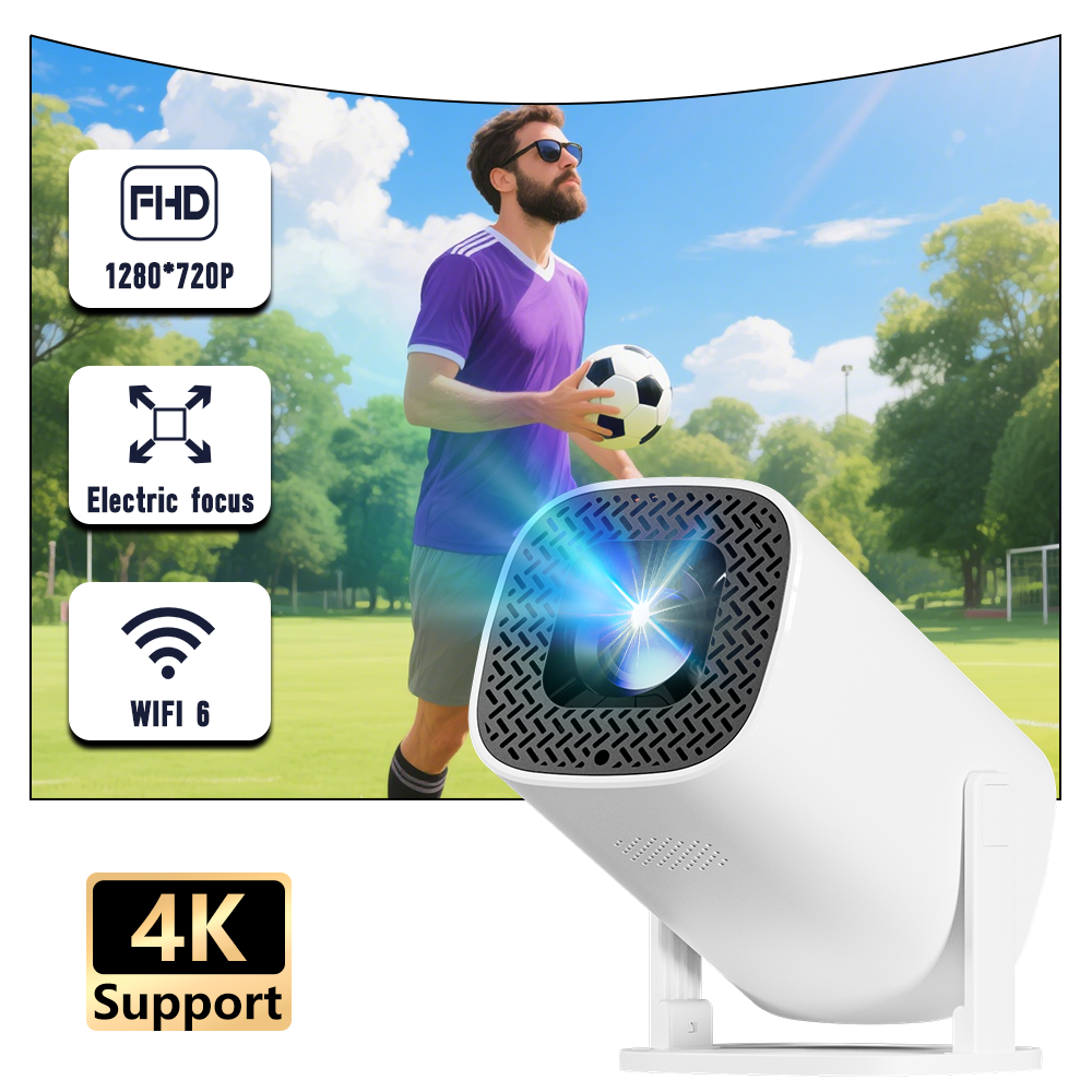P30PRO Home Theater Projector Android 11 WIFI 6 Native 720P With Speakers Portable Cinema Outdoor Projector Upgrated HY300