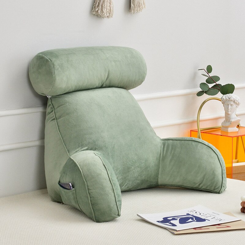 Spezielle Bieten Sofa Nacht Taille Zurück Unterstützung Kissen Rückenlehne Rücken Rest Schmerzen Linderung Kissen Alle Saison Mit Heimat Runde: Grün B