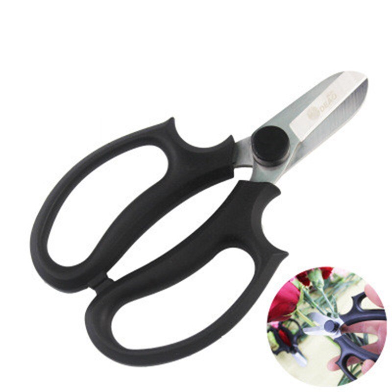 Tuinieren Bloemstuk Cut Bloemen Scharen Staal Bloemen Vruchten Blad Tuin Snoeischaar Schaar Hand Snoeischaar Trimmen Tool: Black