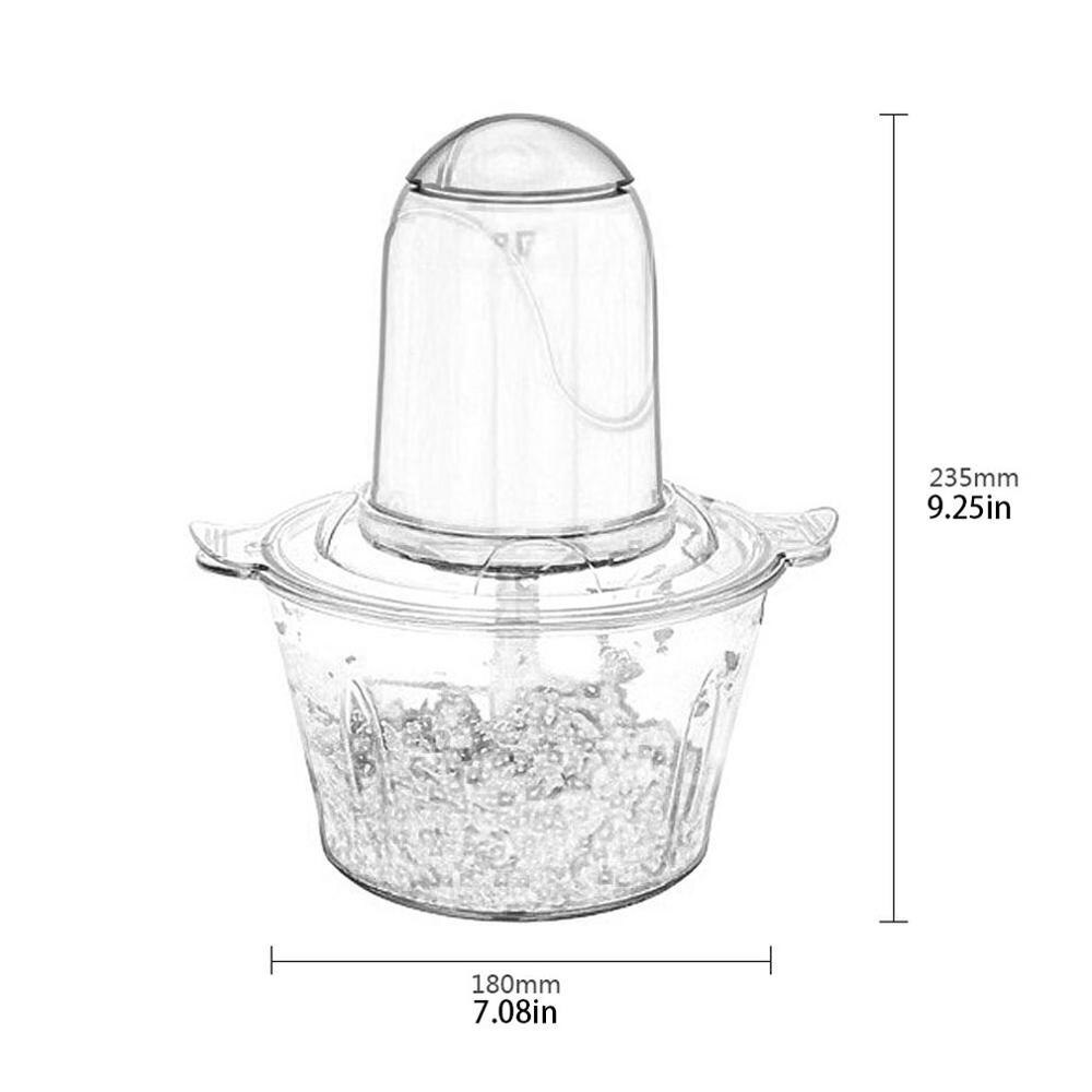 2l automatiske kraftige kødhakker multifunktionel elektrisk foodprocessor elektrisk blender hakker kødskærer eu