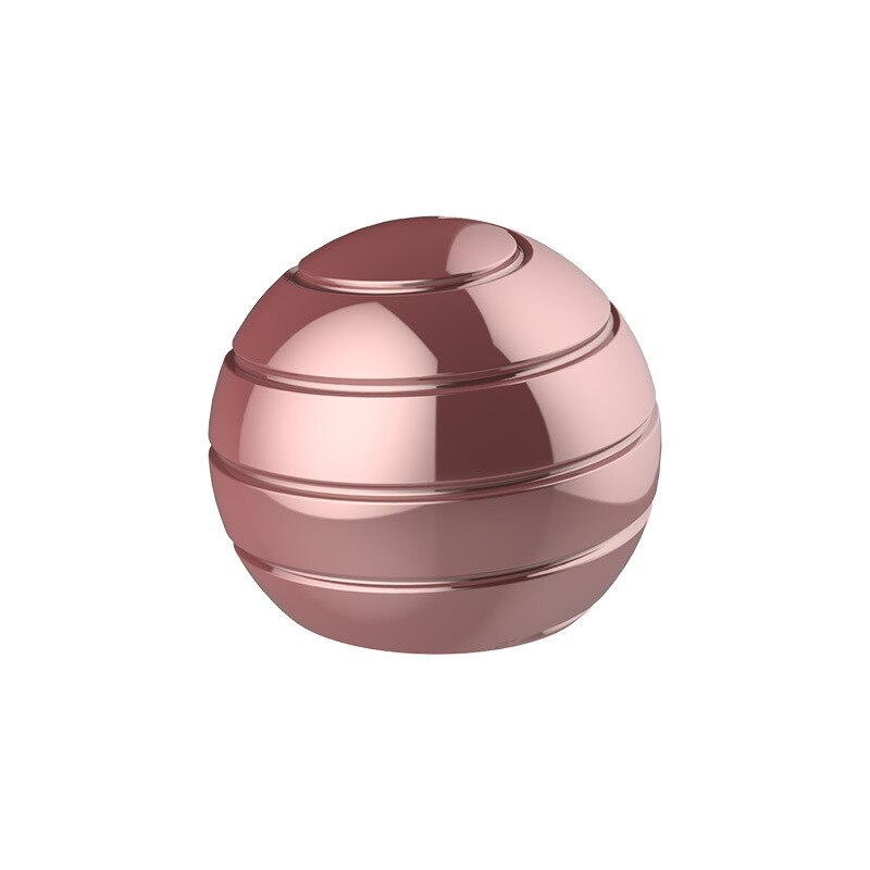 Desktop top Toy Aluminium alloy Spinning ball Adult stress relief Toys for cool: Brown