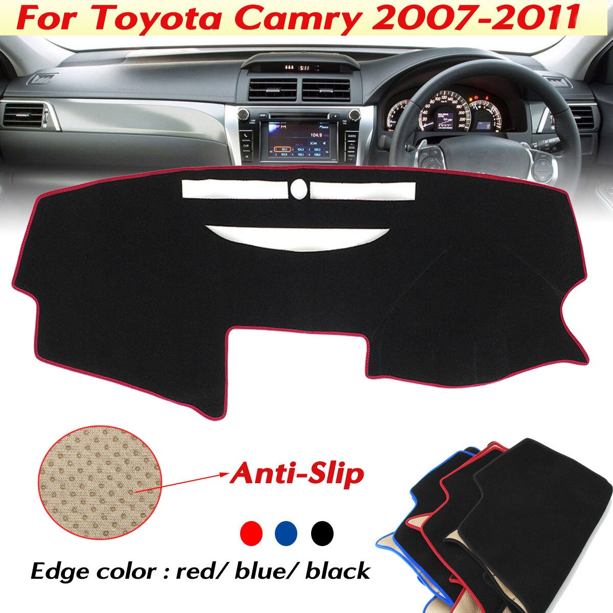 Car Dashboard Cover Dash Mat Pad Sun Covers For Toyota Camry Board Cover Pad Carpet 2007