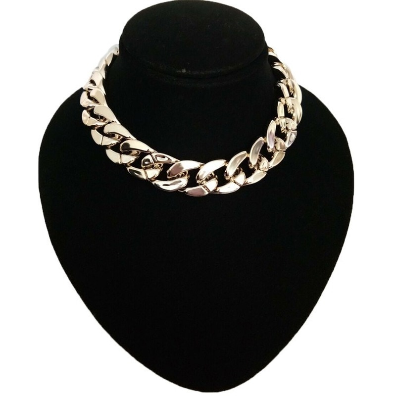 Vrouwelijke Mode Hip Hop Korte Kettingen Punk Goud Zilver Kleur Dikke Ketting Statement Ketting Vrouwen Sieraden