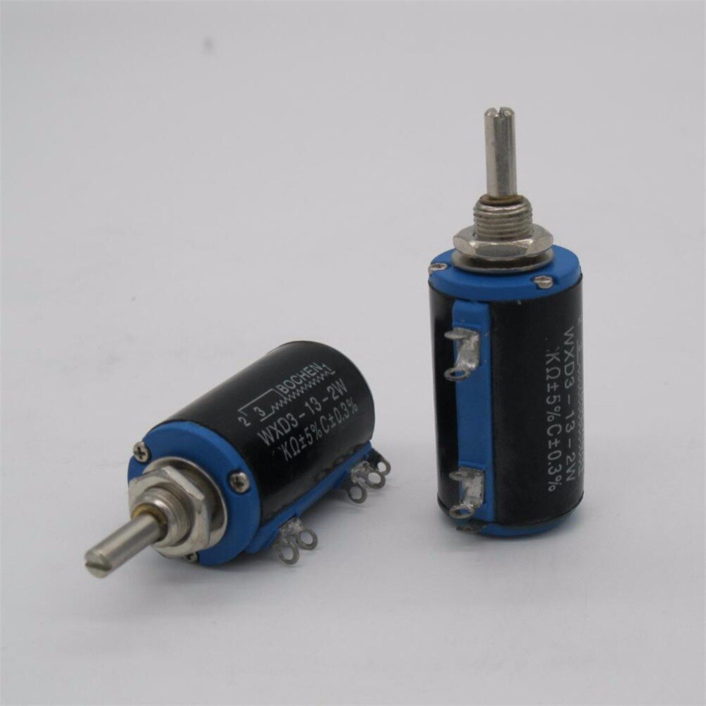 Potenciómetro multivuelta rotativo lateral, 1 Uds., diámetro de eje de 470 ohm, potenciómetro de 10 vueltas, 10 anillos + 1 ud. Perilla Digital