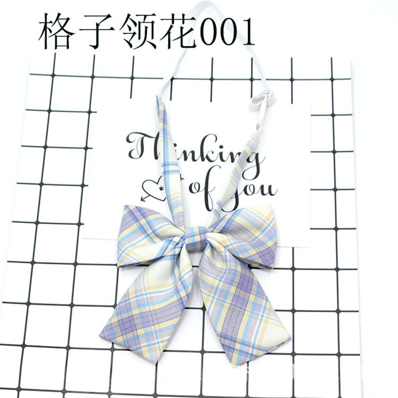 Women&#39;s Plaid Bow Tie Uniform School Uniform College Wind Casual Bow Tie Sailor Suit Bow Tie Adult Plaid Bow Tie Girl Bow Tie