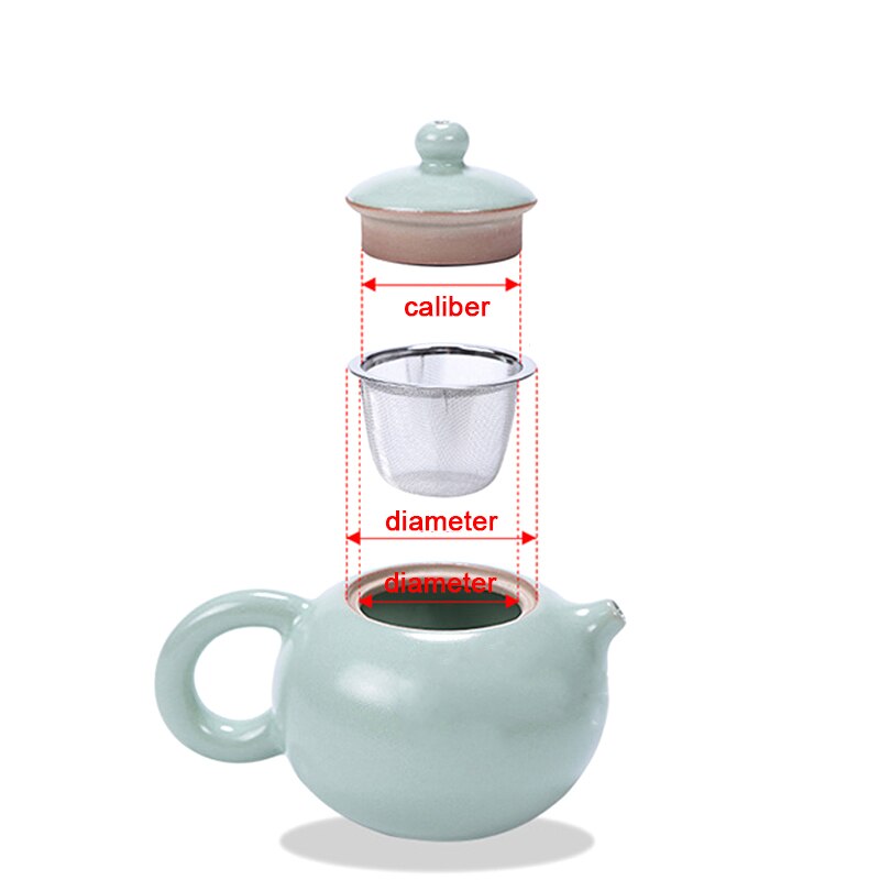 Reusable Stainless Steel Mesh Tea Infuser Strainer Teapot Tea Leaf Spice Filter Drinkware Kitchen Accessories Diameter 5-7.8CM